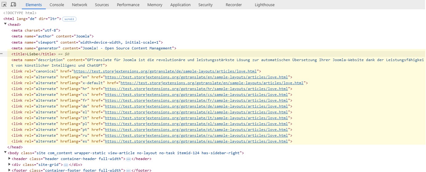 gptranslate meta tags