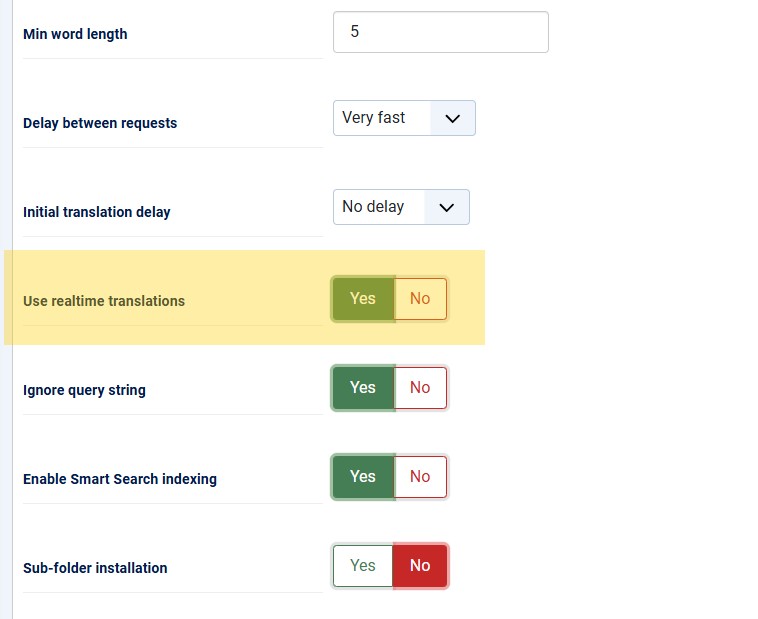 realtime translations
