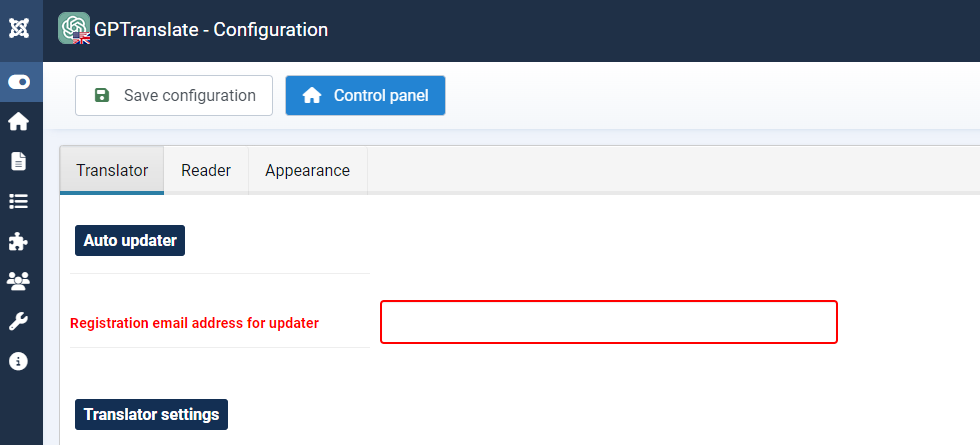 gptranslate license