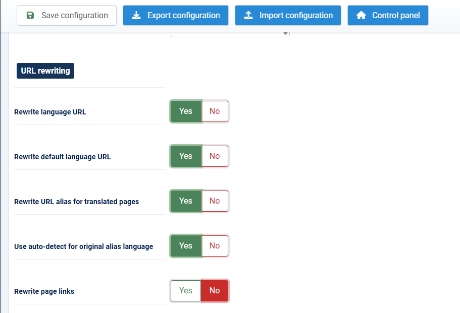 gptranslate translated URL alias