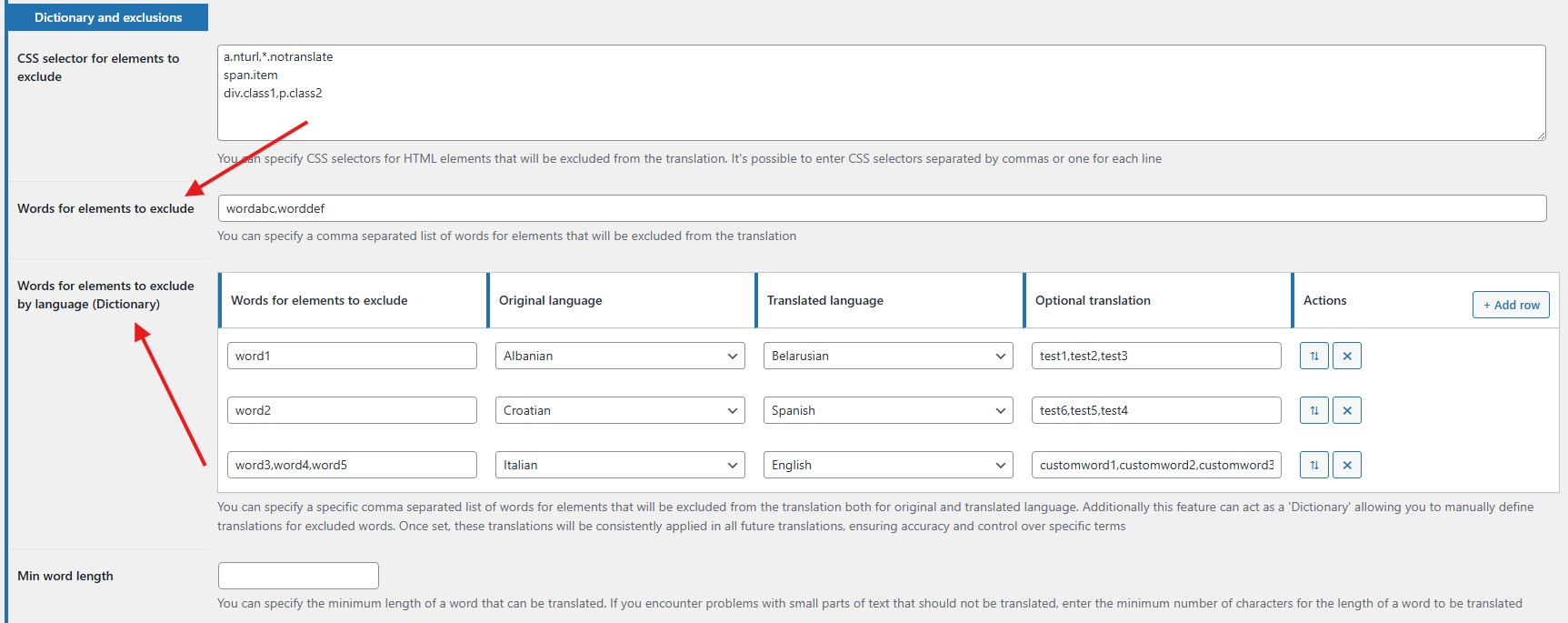 gptranslate exclude