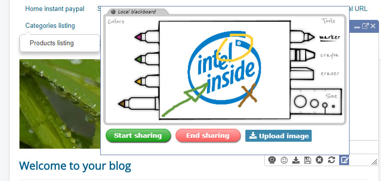 Peer-to-peer blackboard