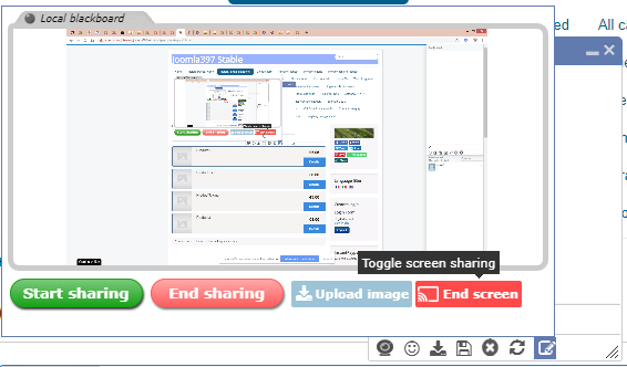 Peer-to-peer Screen Sharing