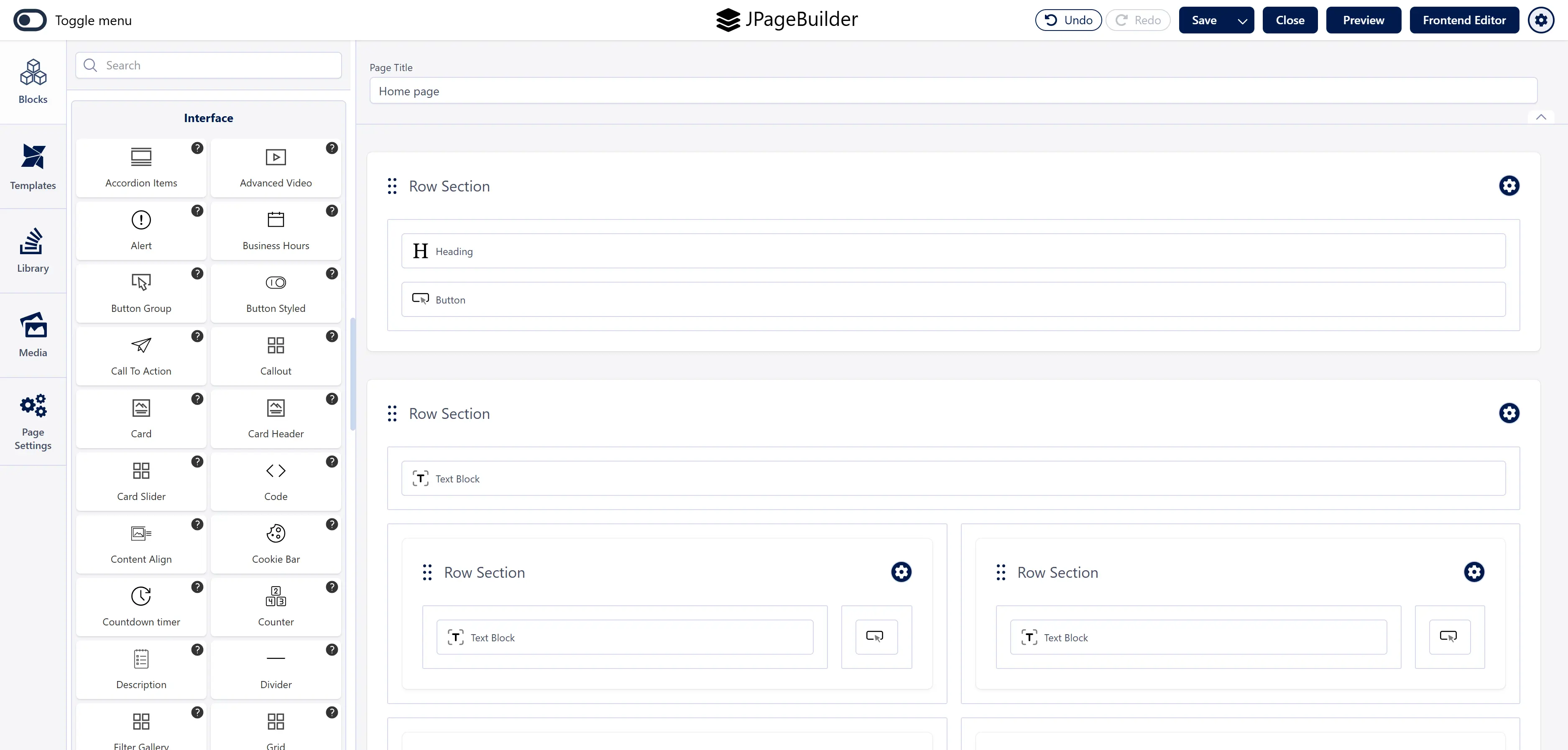 Joomla Page Builder Blocks Addon