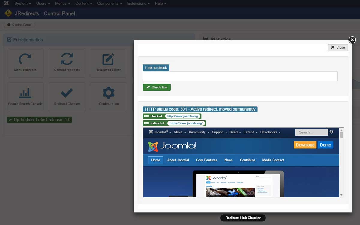 Redirect Link Checker