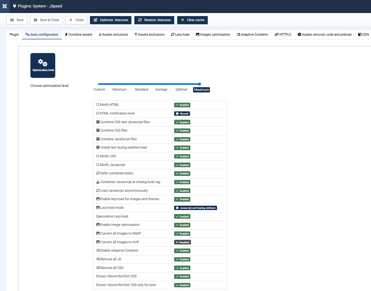 Auto configuration